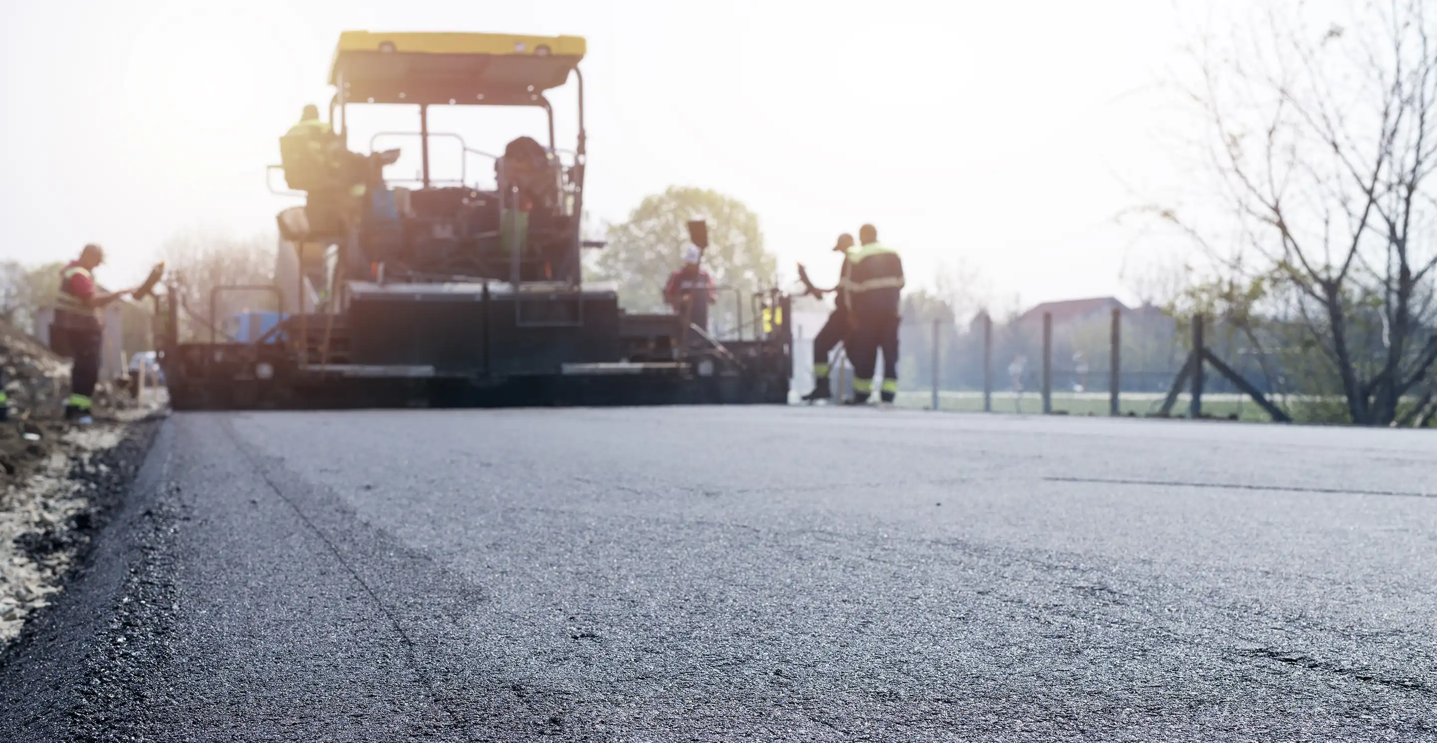 Paved road construction