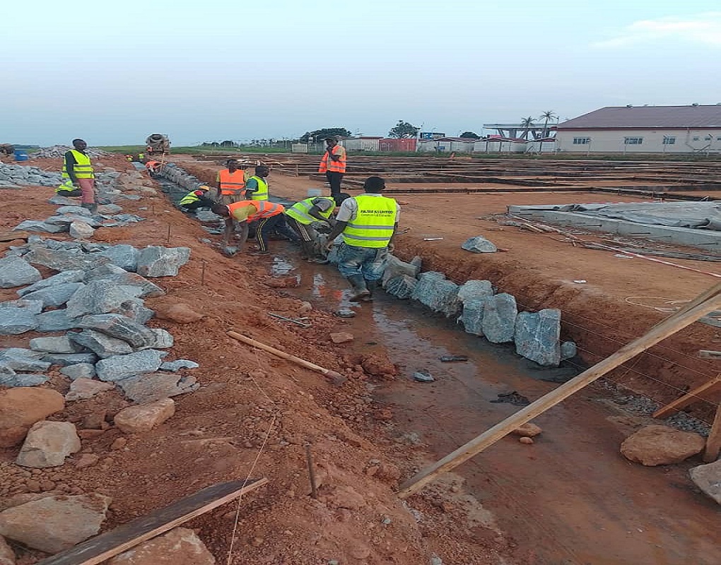 Road construction project